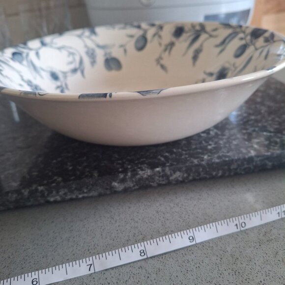 Vintage Claytan Blue Floral Ceramic Flatware Set of 7 pcs - Picture 10 of 13